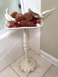 Wrought Iron Birdfeeder / Birdbath