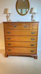 40 Inch Wide Beautiful Cherry Highboy Dresser, High Quality, Excellent Condition