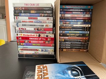 Lot Of DVDs:  STAR WARS, Animal House, Cool Hand Luke, Dirty Dozen, Magnificent Seven