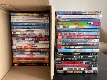 Lot Of 40 DVDS Comedy, Music, Adventure. The Blob, Mean Girls, Will Ferrell, Taxi Driver, Raging Bull, T Crown