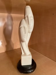 Greek Ceramic Figurine DEVOTION 14h X 5