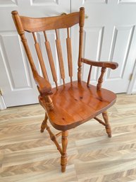 Sturdy Colonial Pine Armchair