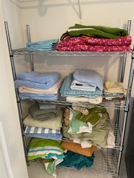 Contents Of Linen Closet: Bath Towels, Face Towels, Washcloths, Beach Towels, And Lap Throws
