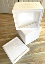 (2) Identical Styrofoam Cold Storage Shippers, 13 X 15w X 12h