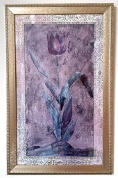 2 Floral Prints W Silver/gold Frames, 20x32