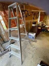 6 Ft Aluminum Stepladder, Sturdy