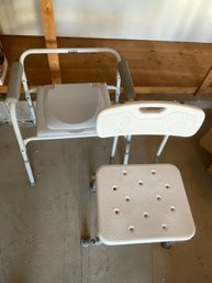 Durable Medical Supplies: Shower Chair W Back And Commode