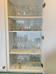 Lot Of Drinking Glasses And Wine Glasses