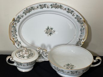 Vintage Noritake Laurette China, Service For 12 PLUS Serving Pieces