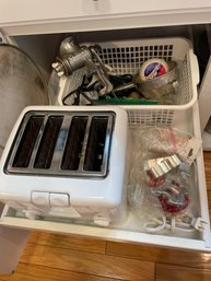 Lot Of Cuisinart Toaster Grinder Cookie Cutters Strainer Etc.