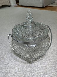 Vintage Wexford Ice Bucket With Lid And Tongs