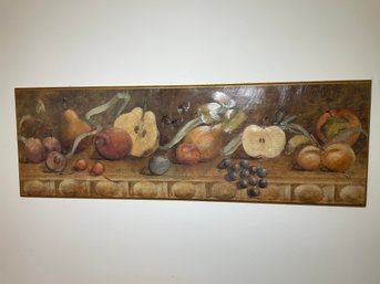 3 Foot Wide Wooden Varnished Print Fruit