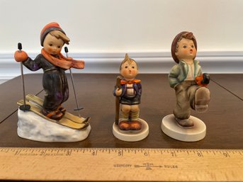 3 Hummels  Skier, Little Hiker, Happy Traveler