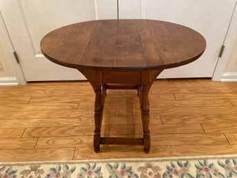 Folding Wood Side Table 21 Inches High By 29 Inches Long