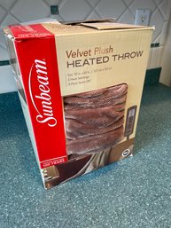 Velvet Plush Heated Throw 50' X 60'