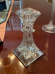 2 Waterford Crystal Lismore 6in Candlesticks Square Base