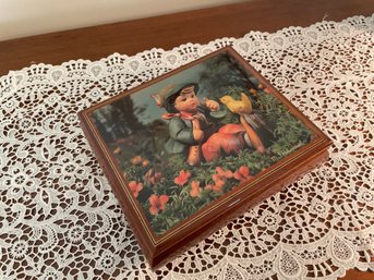 Hummel Ercolano Jewelry Box Music Box Plays Edelweiss