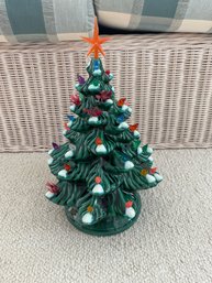 Ceramic Christmas Tree Needs Light 14' Tall