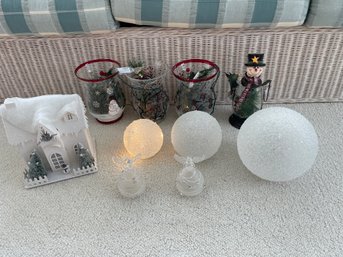 Christmas  Light Up Ornaments Some Are Plug-in. Some Need Batteries