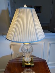 Cut Crystal Table Lamp 3-way Bulb 31' High