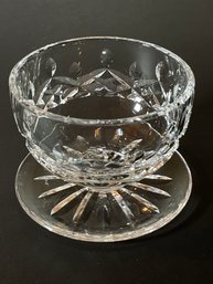 WATERFORD Crystal Lismore 4 Inch Footed Dessert Bowl