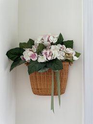 Basket And Flowers Decorative Wall Hanging 12' High
