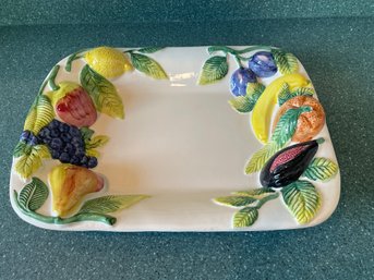 Italian Tuscan Deep Dish Serving Platter 18'