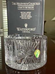 Waterford Crystal Millennium Collection, Champagne Bottle Coaster 103006 NEW In Box