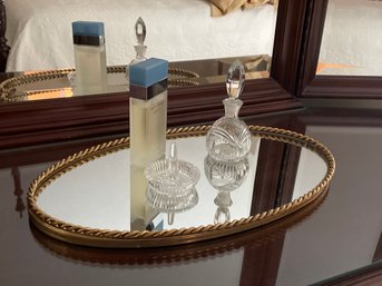 Ladies Boudoir Mirrored Tray