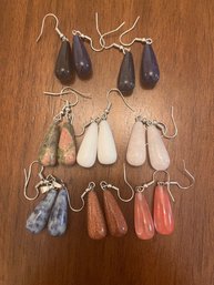 Lot Of 8 Stone Earrings