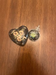 Pair Of Cloisonn Pendants