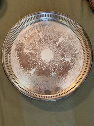 W &S Blackinton Silver Plate Platter