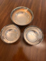 Newport Silver Plate Bowls By Gorham