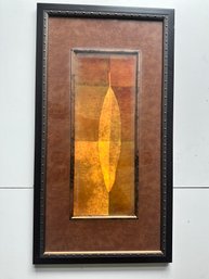 Brown Studded Border Leaf Picture