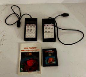 Atari Video Touch Pad (2)  And Star Raiders Atari Game 2600 With Instructional Manual