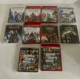 PS3 Assassins Creed And Grand Theft Auto Lot 10 Games