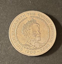 2000 5 Pound Queen Elizabeth & Queen Mother Silver