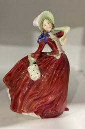 Vintage Royal Doulton HN1934 Autumn Breezes Lady Figurine