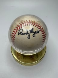 Original Rawlings Baseball 4 Different Autographed: Randy Myerswith Case