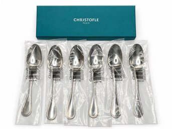 Christofle Stainless Steel 6  Table Spoons With Original Box