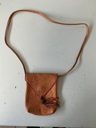 Vintage James Culver Leather Studio Embossed Western Motiffs Crossbody Small Purse