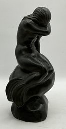 Metal Sculpture Of A Mermaid By Danish Artist Hans Kongslev