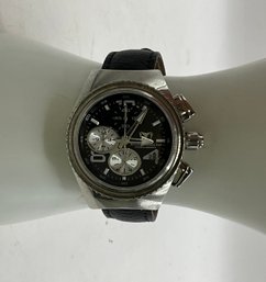 DI12 TechnoMarine Cruise Chronograph 08012626 Leather Band Watch