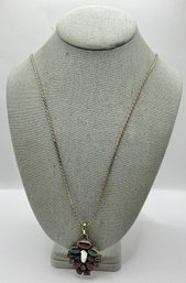MH07 Sterling Silver And Assorted Crystals Pendant 36.79g