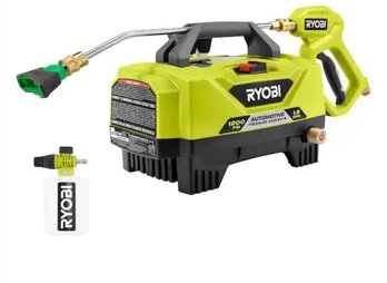 Ryobi 1200 PSI 1.8 GPM Cold Water Automotive High Flow Electric Pressure Washer Kit