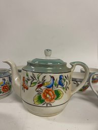 Japanese Hand Painted 6 Serving Tea Set With Sandwich Plates