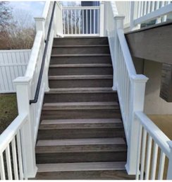 * LOT OF 2 * Trex Select 8-ft X 36-in Classic White Composite Deck Stair Rail Kit Hardware Included