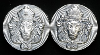 Lot Of Two 5 Oz Scottsdale .999 Silver Rounds - Stacker