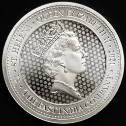 Helena 1 Oz .999 Silver Rose Crown Guinea - BU (The East India Company)