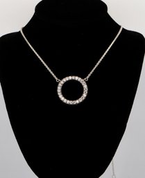 Pandora Sterling Silver Circle Pendant Necklace